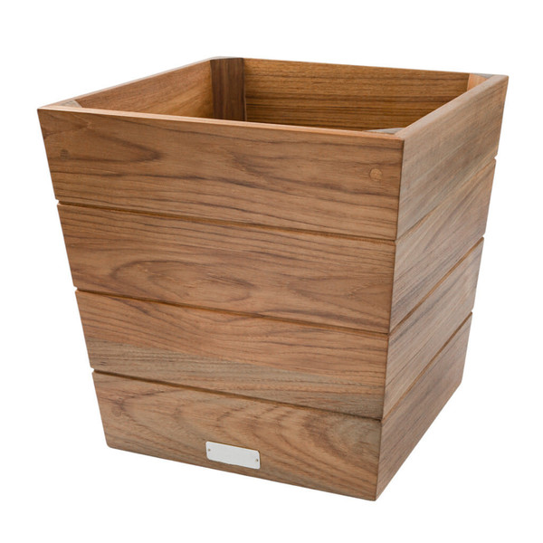 12" Brown Wood Indoor Outdoor Square Planter Box N270-476246