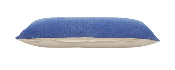 14" X 36" Classic Blue 100% Cotton Zippered Pillow N270-517394