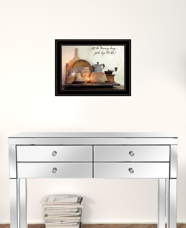 Faith Hope and Love 2 Black Framed Print Kitchen Wall Art N270-406740