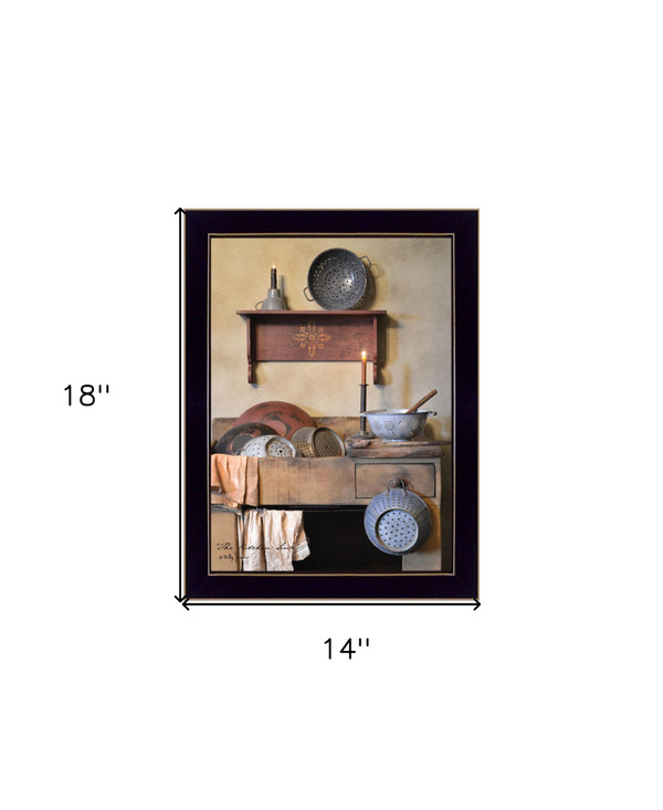 The Kitchen Sink Black Framed Print Kitchen Wall Art N270-416087