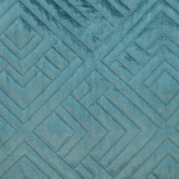 20" Teal Cotton Blend Throw Pillow N270-402862