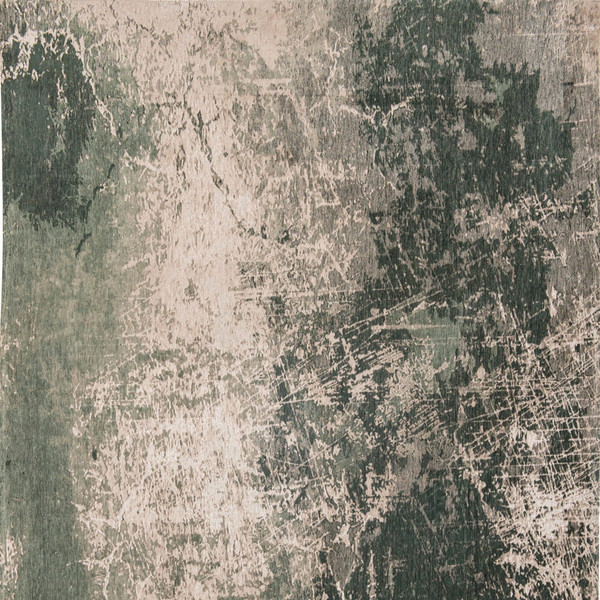 3' X 5' Beige and Green Abstract Non Skid Area Rug N270-548514