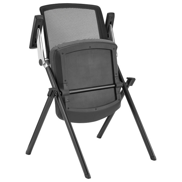 Set of Two Black Gray and Black Mesh Conference Office Chair N270-400777