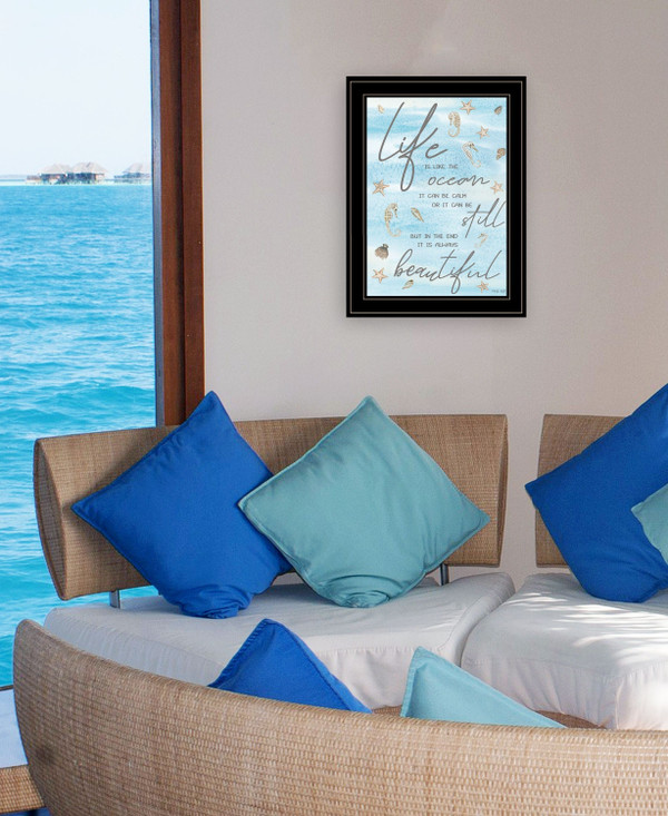 Life is Like 3 Black Framed Print Wall Art N270-407600