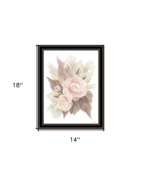 BOHEMIAN BOUQUET Black Framed Print Wall Art N270-529884