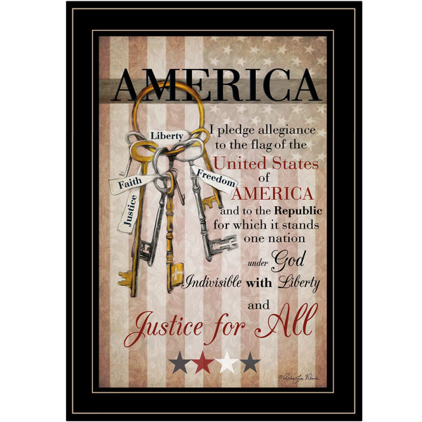The Keys to Freedom 1 Black Framed Print Wall Art N270-405563