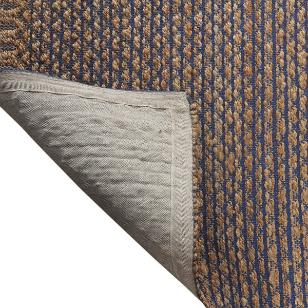 8' X 10' Tan and Blue Detailed Lattice Area Rug N270-395172