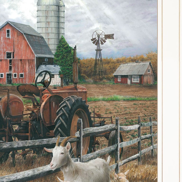 Set Of Two Farm Life White Framed Print Wall Art N270-407959