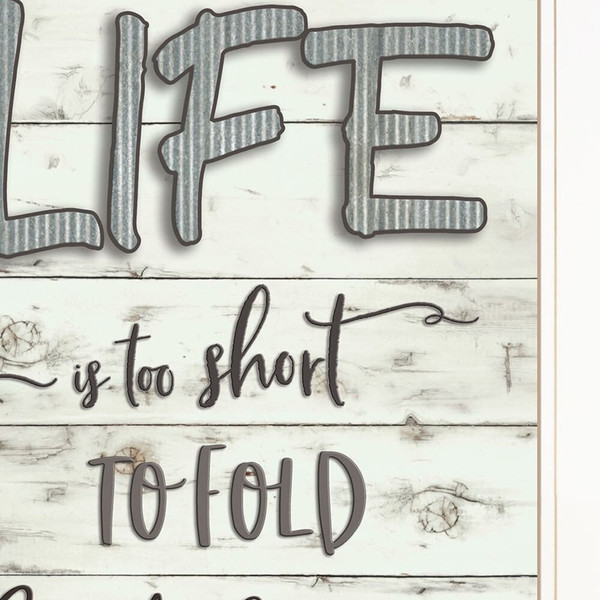 Set Of Two Loads of Fun 1 White Framed Print Bathroom Wall Art N270-407106
