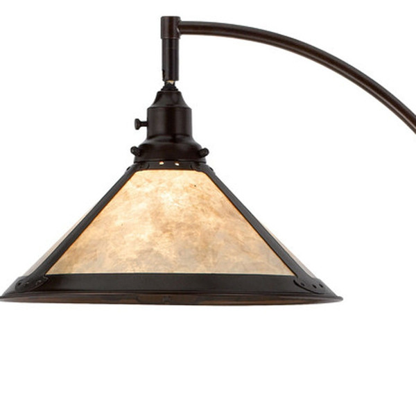 65" Bronze Traditional Shaped Floor Lamp With White Empire Shade N270-526325