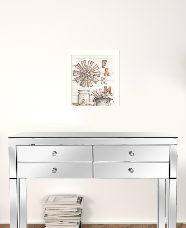 Set Of Two Farm Living 2 White Framed Print Wall Art N270-405974