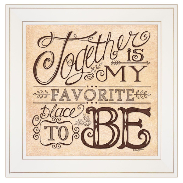 Together 2 White Framed Print Wall Art N270-404891