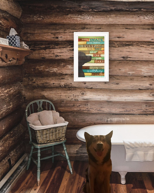 Ill Be Watching You 1 White Framed Print Wall Art N270-406553