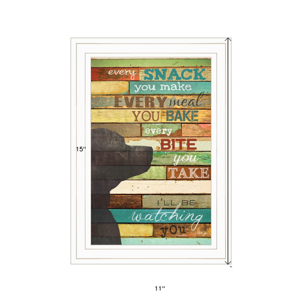 Ill Be Watching You 1 White Framed Print Wall Art N270-406553
