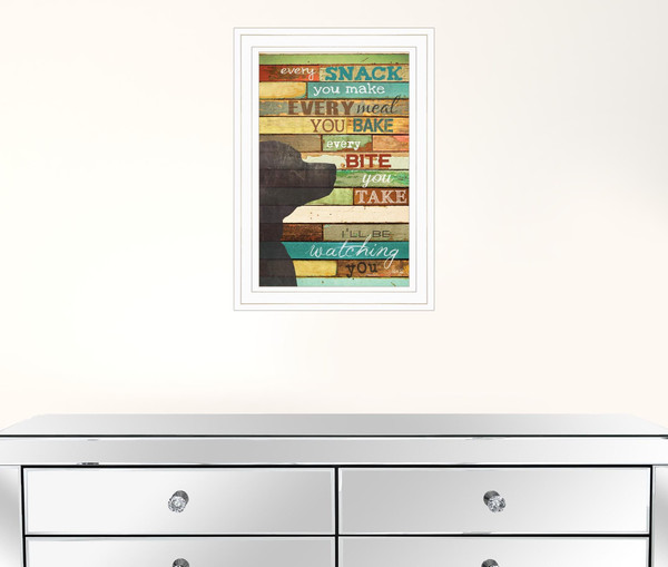 Ill Be Watching You 1 White Framed Print Wall Art N270-406553