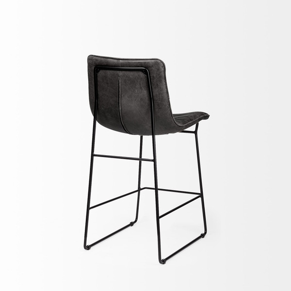 29" Black Iron Counter Height Bar Chair N270-393420