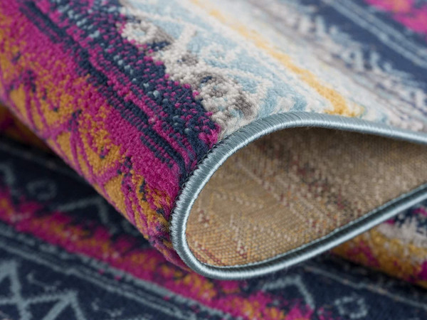 2' X 10' Multicolor Irregular Stripe Boho Runner Rug N270-393145