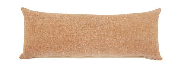 14" X 36" Orange 100% Cotton Zippered Pillow N270-517392