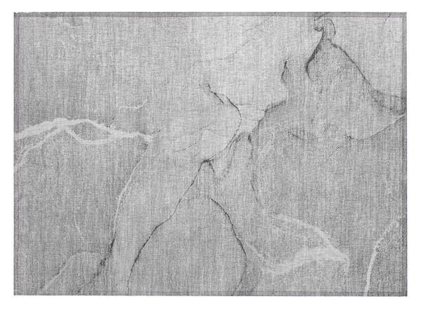 2' X 3' Gray Abstract Washable Non Skid Indoor Outdoor Area Rug N270-559893