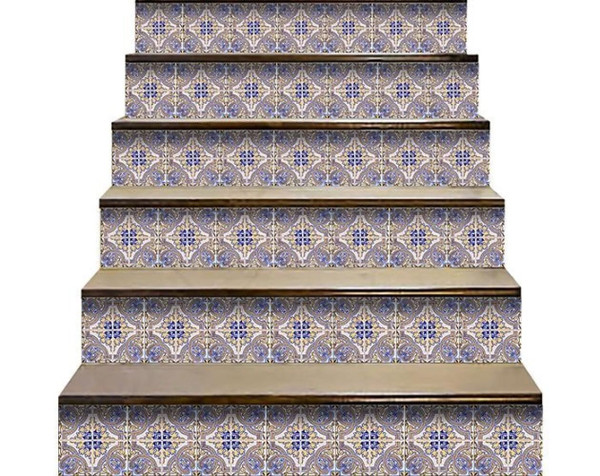7" X 7" Blue Taupe Nova Removable Peel and Stick Tiles N270-400223
