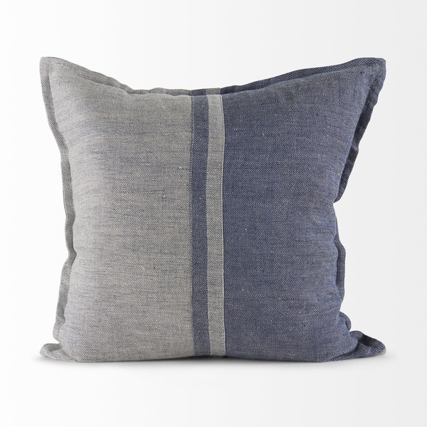 Gray And Blue Color Block Pillow Cover N270-392304