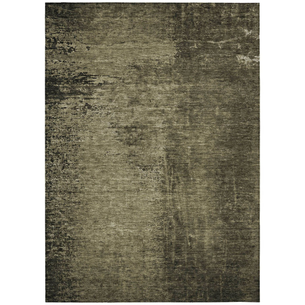 8' X 10' Gray Abstract Washable Non Skid Indoor Outdoor Area Rug N270-562692