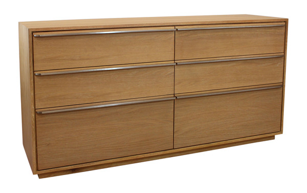 72" Brown Solid Wood Six Drawer Double Dresser N270-555431