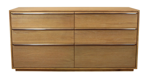 72" Brown Solid Wood Six Drawer Double Dresser N270-555431