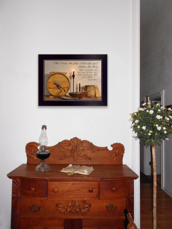 The Plans I Have For You 1 Black Framed Print Wall Art N270-415241