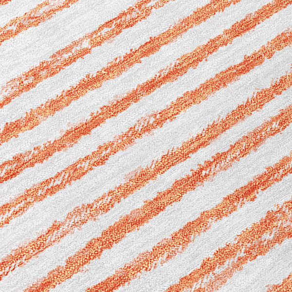 3' X 5' Orange and Ivory Abstract Washable Non Skid Indoor Outdoor Area Rug N270-561861