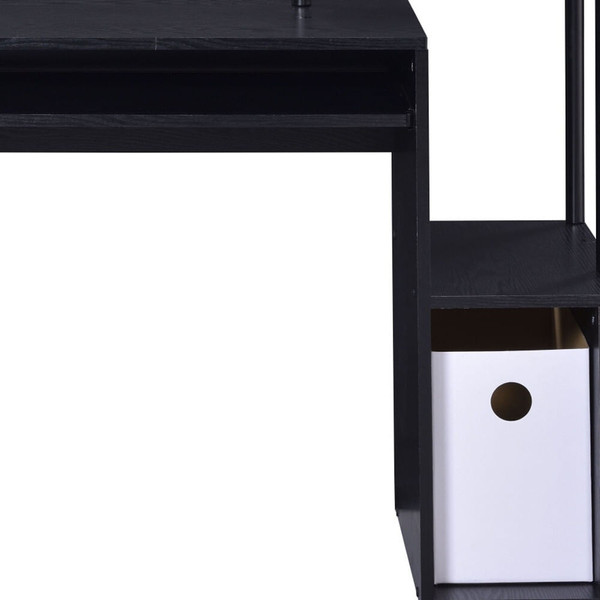 37" Black Computer Desk N270-491434