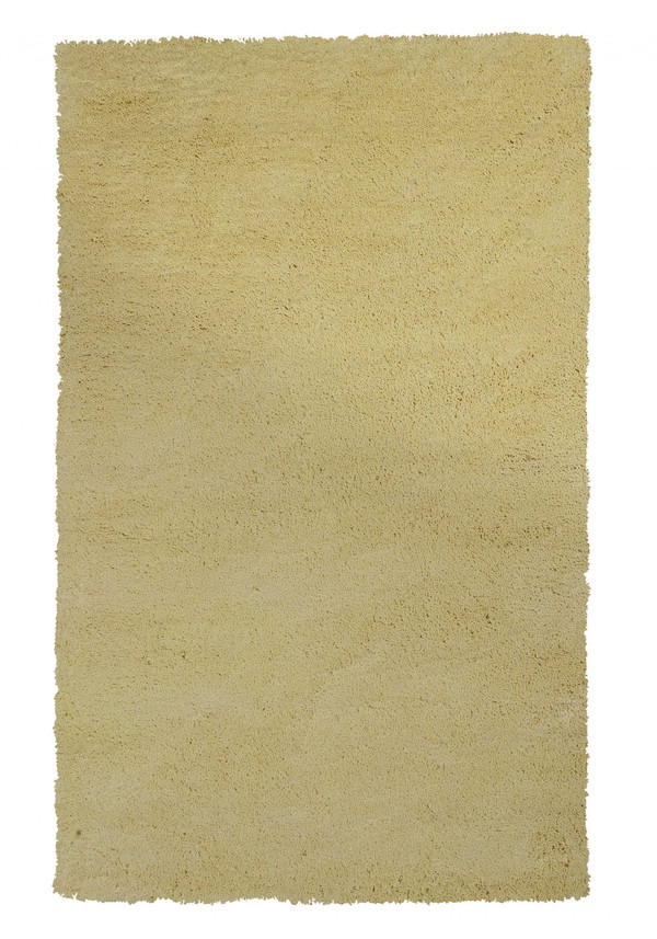 9' X 13' Polyester Canary Yellow Area Rug N270-350564