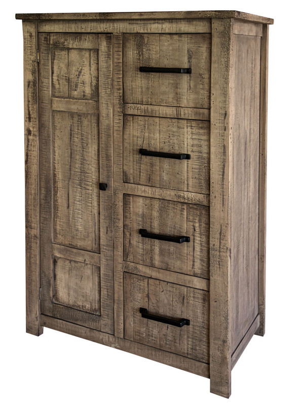 37" Brown Solid Wood Four Drawer Chest N270-524592