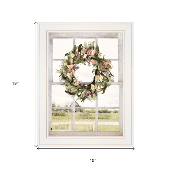 Summer View 2 White Framed Print Wall Art N270-404997