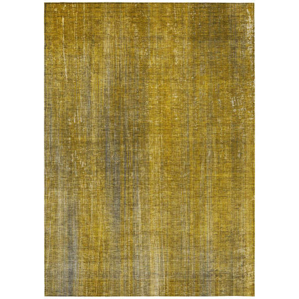 9' X 12' Chocolate Striped Washable Non Skid Indoor Outdoor Area Rug N270-562585