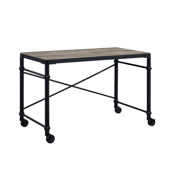 47" Brown and Black Writing Desk N270-491527
