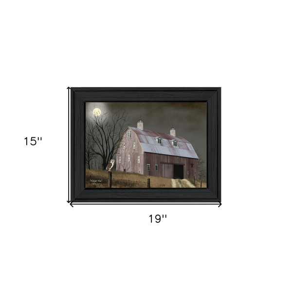Midnight Moon 4 Black Framed Print Wall Art N270-406300