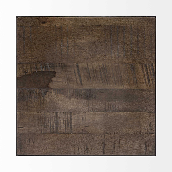 23" Brown Solid Wood Square End Table N270-380661