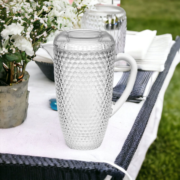 2.5 Quart Clear Diamond Acrylic Serving Pitcher N270-523314