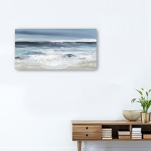 Long Beach Shore Unframed Print Wall Art N270-398904