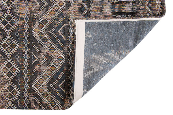 9' X 13' Gray and Beige Oriental Non Skid Area Rug N270-548601