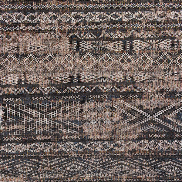9' X 13' Gray and Beige Oriental Non Skid Area Rug N270-548601
