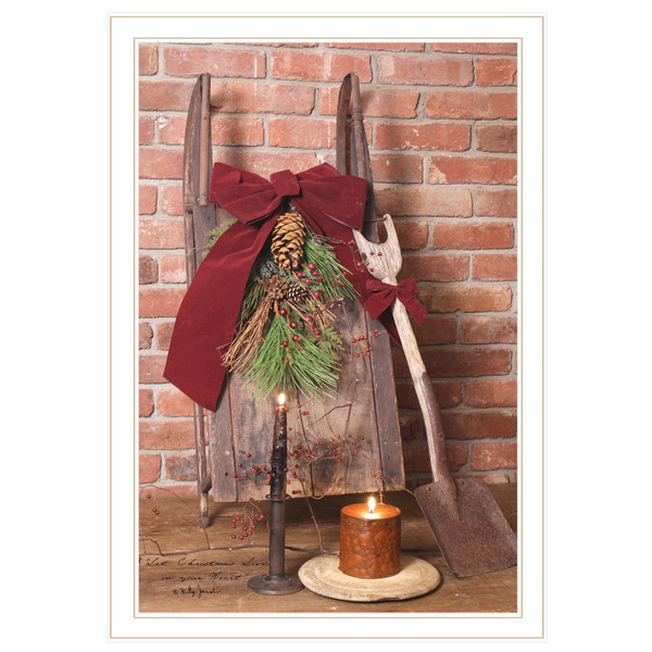 Let Christmas Live 3 White Framed Print Wall Art N270-404405