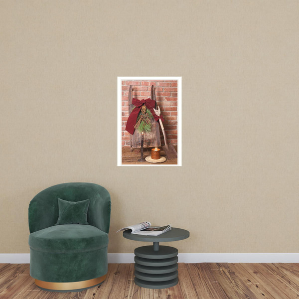 Let Christmas Live 3 White Framed Print Wall Art N270-404405