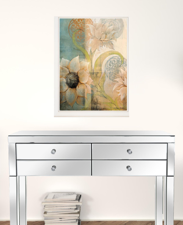 Meandering Flowers I 1 White Framed Print Wall Art N270-404841