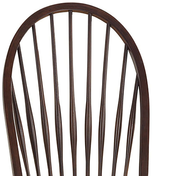 Espresso Wood Windsor Back Dining Side Chair N270-517742