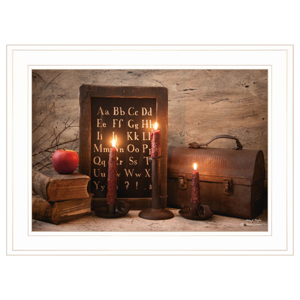School Nights 2 White Framed Print Wall Art N270-406866