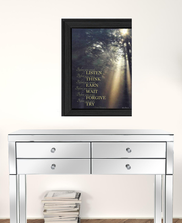 Before You 2 Black Framed Print Wall Art N270-405048