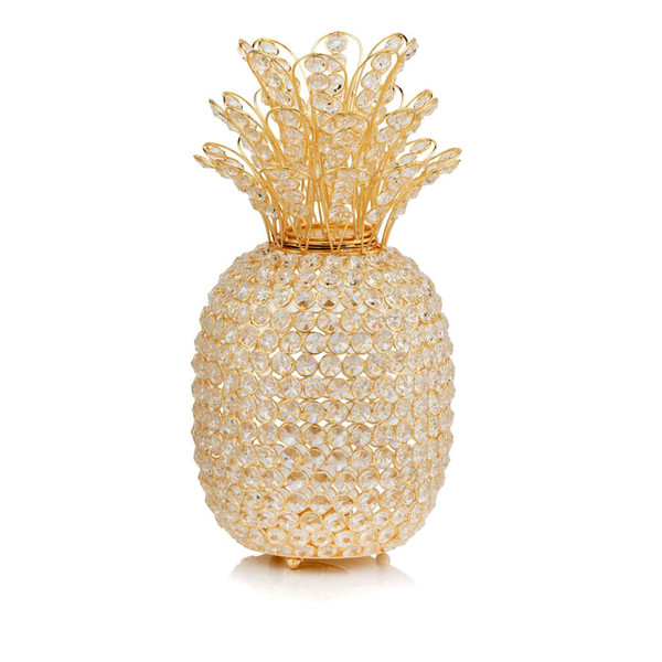 23" Glam Bling Faux Crystal and Gold Pineapple N270-480042