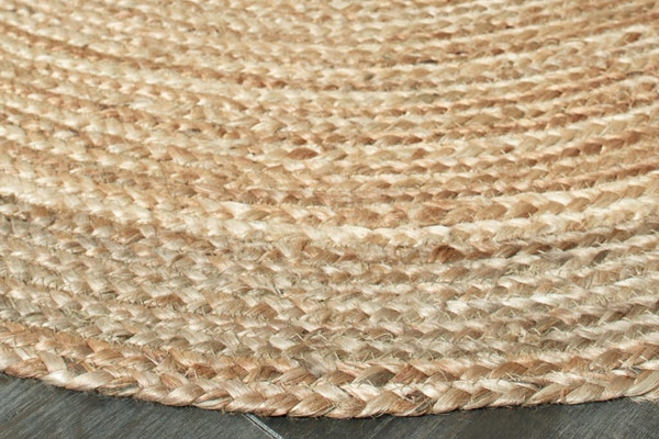 7' Natural Toned Oval Shaped Area Rug N270-395174